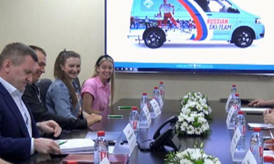 В устьянской Малиновке подписано соглашение с ведущими спортсменами сборной России по лыжным гонкам