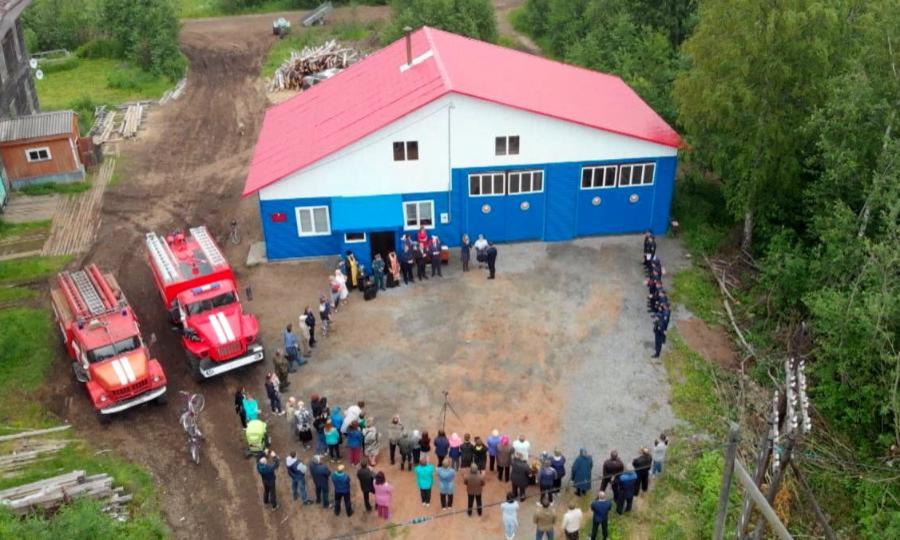 В поселке Поньга Онежского района открыли новую пожарную часть